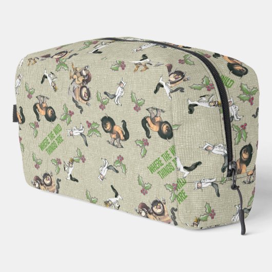 Wild Rumpus Holiday Pattern Waschbeutel (Rechte Ecke)