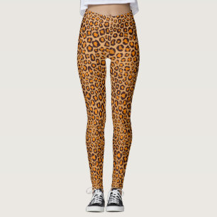 Wild-Sache Realistischer handgezogener Leopardendr Leggings