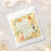 Wild Safari Adventure Awaits Baby Shower Geschenktütchen (Ausgeschnitten)