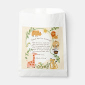 Wild Safari Adventure Awaits Baby Shower Geschenktütchen (Vorderseite)