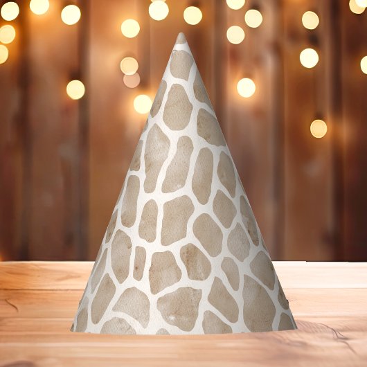 Wild Safari Animal Giraffe Print Partyhütchen