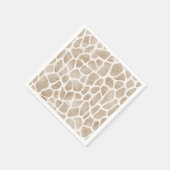 Wild Safari Animal Giraffe Print Serviette (Ecke)