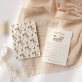 Wild Safari Animals Baby Dusche Wünsche für Baby Begleitkarte