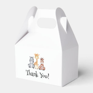 Wild Safari Animals Baby Duwer Fevor Box Geschenkschachtel