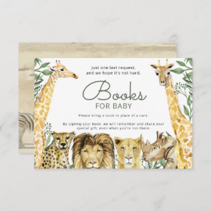 Wild Safari Animals Baby Shower Buy Request Einladung