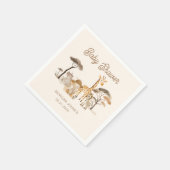 Wild Safari Animals Baby Shower Serviette (Ecke)