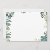 Wild Safari Animals Birthday Party Photo Dankeskarte (Rückseite)