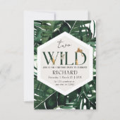 Wild Safari Animals Geburtstagsparty Einladung (Vorderseite)