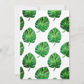 Wild Safari Animals Kinderdusche Einladung (Rückseite)