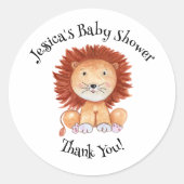 Wild Safari Animals Round Sticker (Vorderseite)