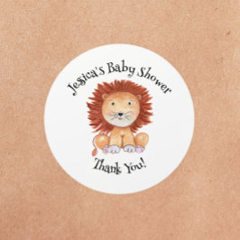 Wild Safari Animals Round Sticker