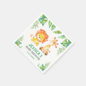Wild Safari Baby Boy Dusche Jungle Sprinkle Party Serviette (Ecke)