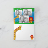 Wild Safari Foto Vorlage Danke Karte (Innenseite)