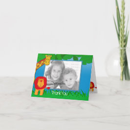 Wild Safari Foto Vorlage Danke Karte