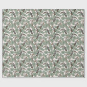 Wild Safari Giraffe Animal Birthday Party Geschenkpapier (Flach)