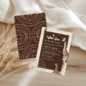 Wild Safari Giraffe Jungle Baby Shower Einladung