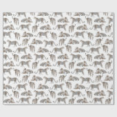 Wild Safari Jungle Leopard Gemustert Geschenkpapier (Flach)
