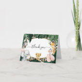 Wild Safari Jungle Tiere Geburtstag Danke Karte (Vorderseite)