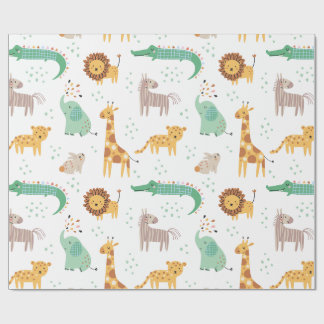 Wild Safari Kids Geschenkpapier