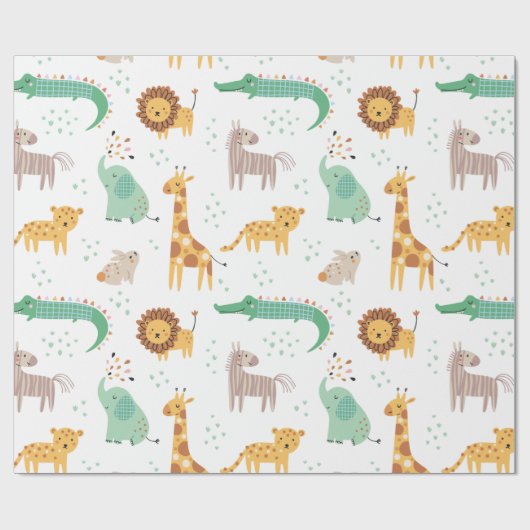 Wild Safari Kids Geschenkpapier (Flach)