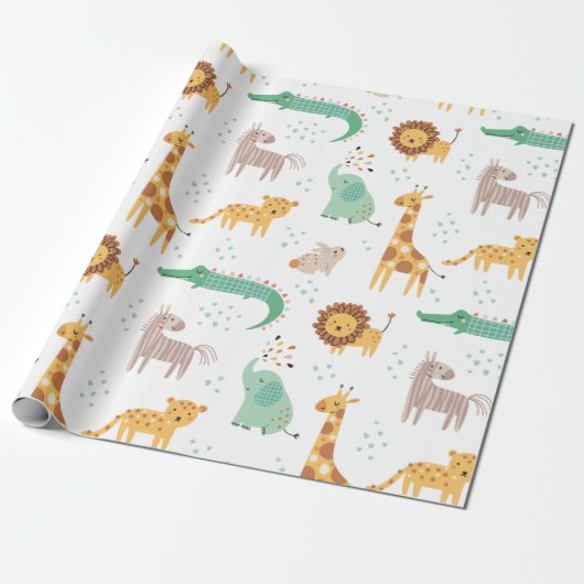 Wild Safari Kids Geschenkpapier (Ungerollt)