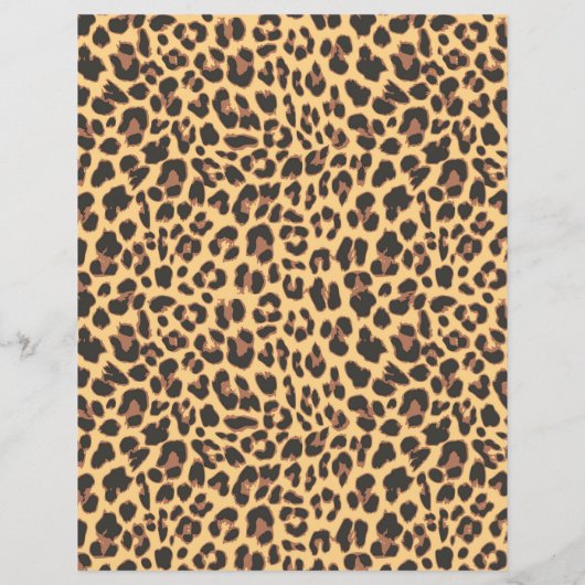 Wild Safari Leopard Print Paper (Rückseite)