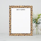 Wild Safari Leopard Print Paper (Stehend Vorderseite)