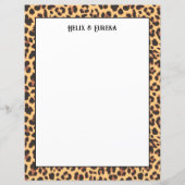 Wild Safari Leopard Print Paper (Vorderseite)