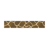 Wild Safari Natural Giraffe Print Einladungsbanderole (Flach)