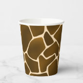 Wild Safari Natural Giraffe Print Pappbecher (Links)