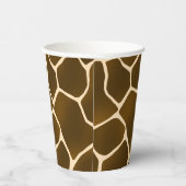 Wild Safari Natural Giraffe Print Pappbecher (Rechts)