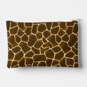 Wild Safari Natural Giraffe Print Zubehörtasche (Rückseite)