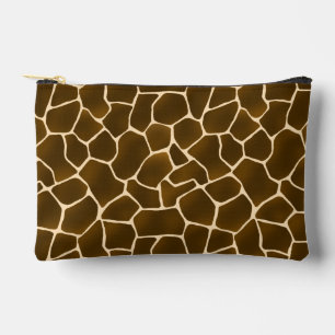 Wild Safari Natural Giraffe Print Zubehörtasche