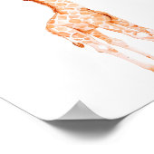 Wild Safari Party Giraffe Tiere Geburtstag Poster (Ecke)