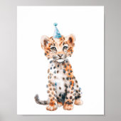 Wild Safari Party Leopard Tiere Geburtstag Poster (Vorne)