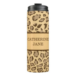 Wild Safari Paw Print benutzerdefinierbar Thermosbecher