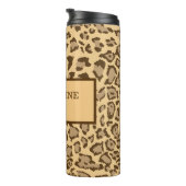 Wild Safari Paw Print benutzerdefinierbar Thermosbecher (Nach rechts gedreht)