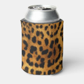 Wild-Safari-Tier, schwarz und braun geätzt Dosenkühler (Kanne Rückseite)