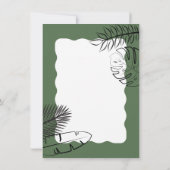 Wild Safari Tiere Frame Denim Blue Dankeskarte (Rückseite)