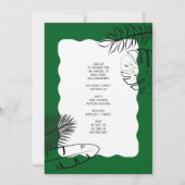 Wild Safari Tiere Frame Terracotta Kinderdusche Einladung (Rückseite)