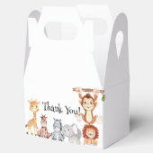 Wild Safari Tiere Geburtstag Party Gefallen Box Geschenkschachtel (Geöffnet)