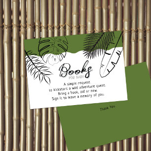 Wild Safari Verlasst Army Green Books for Baby Begleitkarte