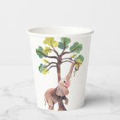 Wild Safari Zoo Birthday Paper Cups Pappbecher (Rückseite)