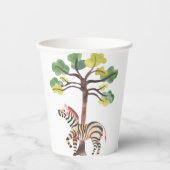 Wild Safari Zoo Birthday Paper Cups Pappbecher (Vorderseite)