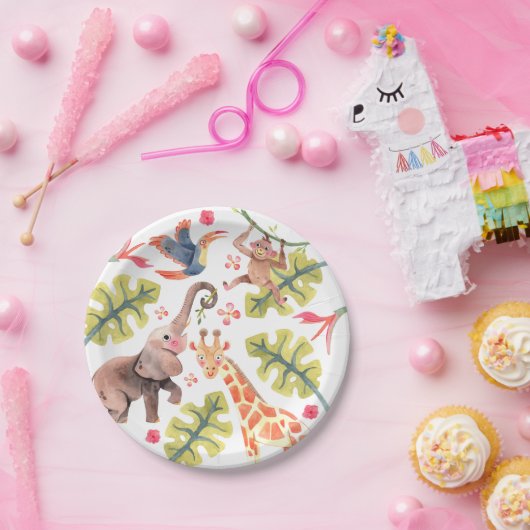 Wild Safari Zoo Birthday Paper Tellers Pappteller (Party)