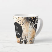 Wild Schwarzer Cream Leopard Milchtasse (Rechte Ecke)
