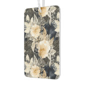 Wild Schwarzer Cream Leopard Tier Floral Autolufterfrischer (Links)