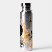 Wild Schwarzer Cream Leopard Trinkflasche (Links)