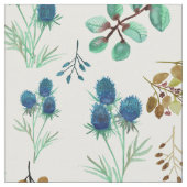 Wild Scottish Blue Thistle Blume Stoff (Nahaufnahme)