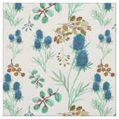 Wild Scottish Blue Thistle Blume Stoff (Muster)